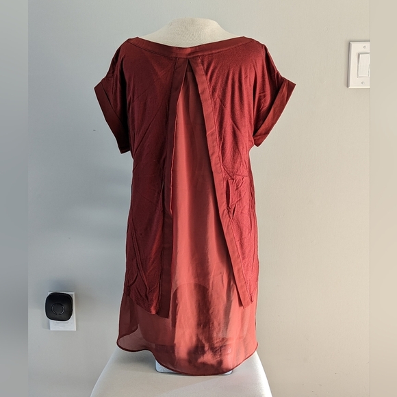 Banana Republic Burnt Orange Short Sleeve Blouse - Picture 6 of 11